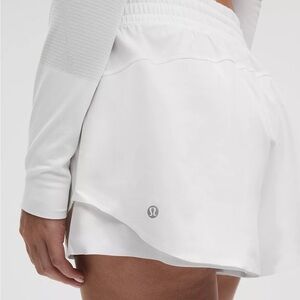 Lululemon White Shake It Out Athletic Shorts
